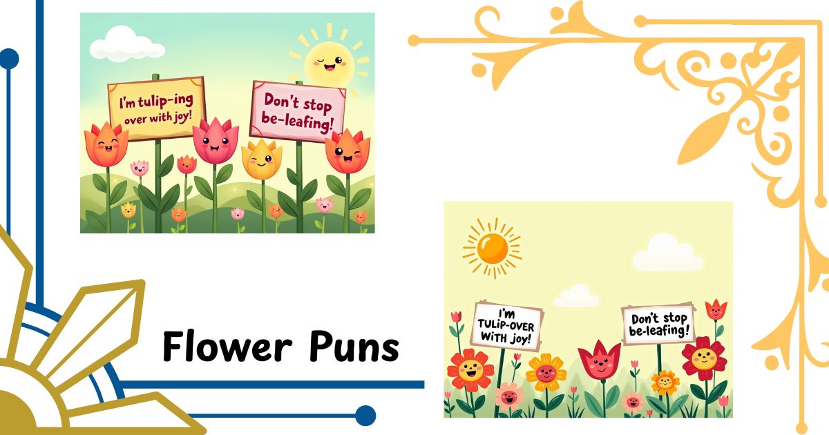 180+ Flower Puns That’ll Make You Bloom with Laughter (Funny, Cute & Perfect for Any Occasion)