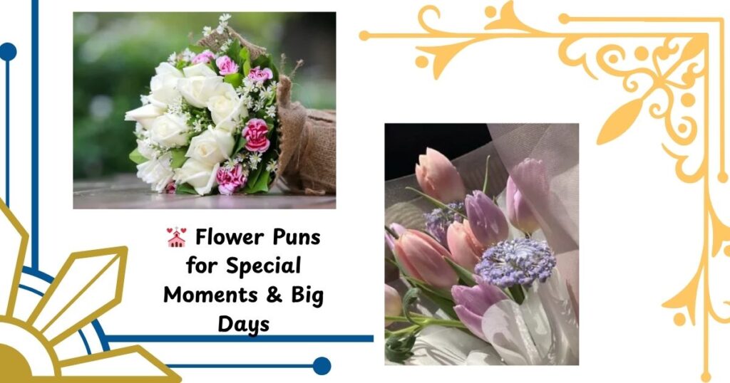 💒 Flower Puns for Special Moments & Big Days