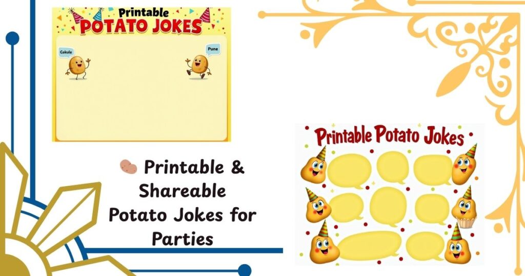 🥔 Printable & Shareable Potato Jokes for Parties