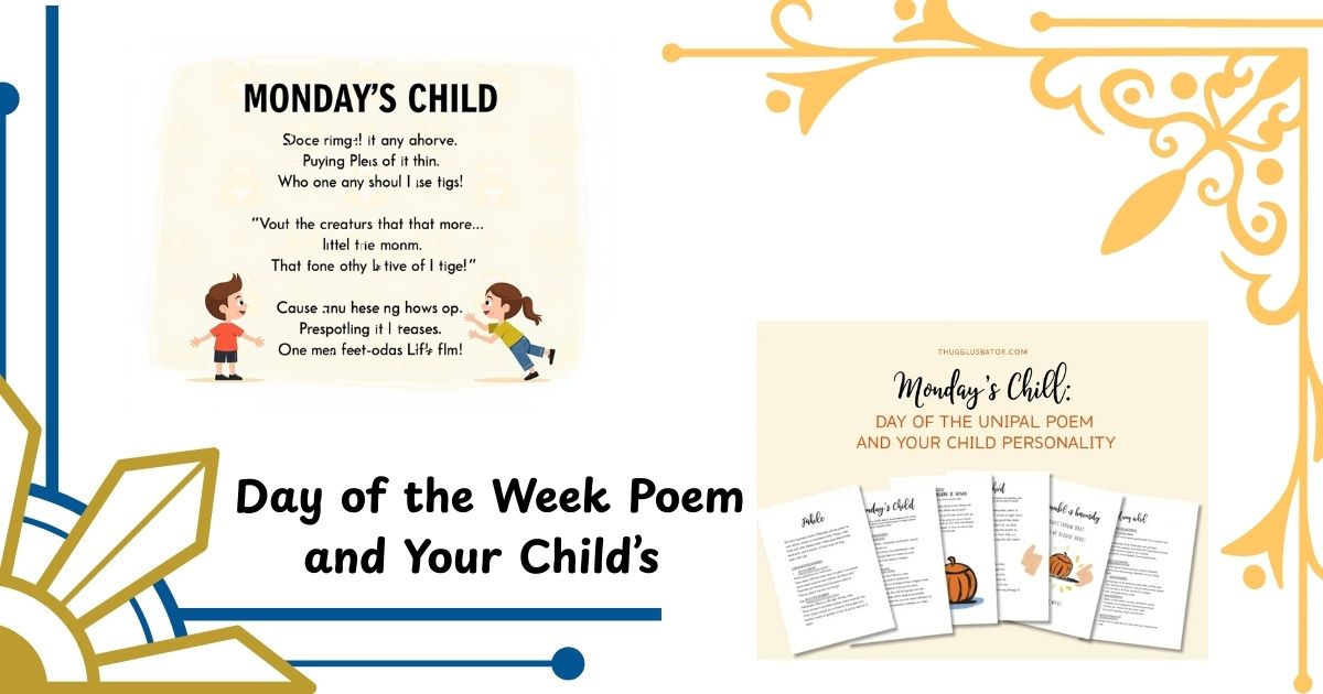 Monday’s Child: Day of the Week Poem and Your Child’s Personality (2025)