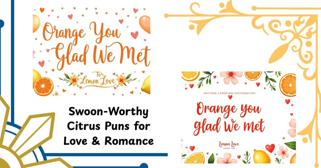 Swoon-Worthy Citrus Puns for Love & Romance
