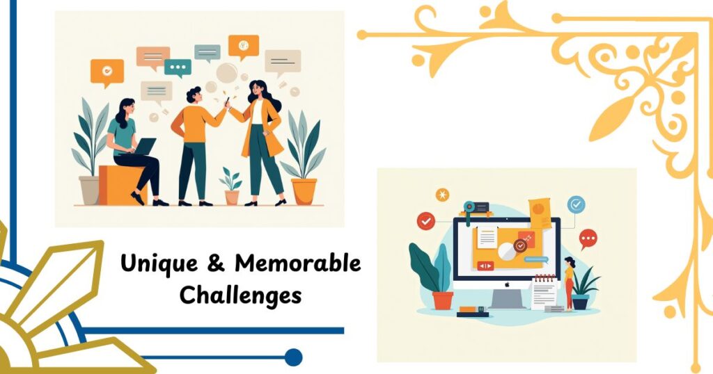 Unique & Memorable Challenges to Remember Forever